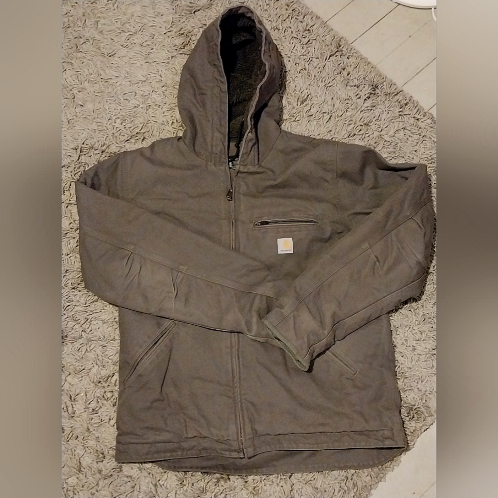 Men's Sherpa Lined Carhartt Jacket - Sz M